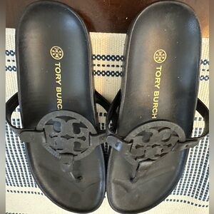 Pre-Loved Tory Burch Black Miller Cloud Sandals